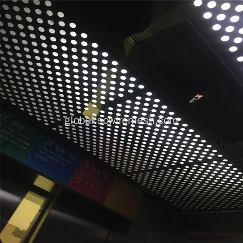 Perforated Aluminium Mesh Gray Coated Round Hole Perforated Metal Ceiling Factory